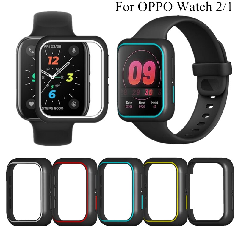 OPPO Watch 2 용 커버 42mm 46mm TPU 소프트 보호 케이스 OPPO Watch 46mm 용 경량 쉘 범퍼 중공 보호 장치